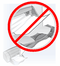 Image: Do not use wrinkled paper