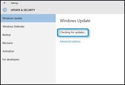 Verificar se há atualizações (Windows 10)