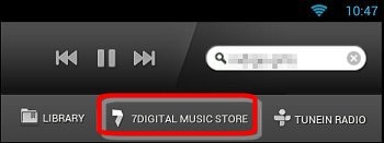 Pesquisa na 7digital Music Store