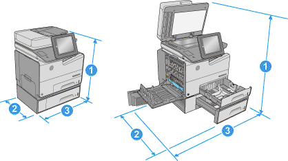 Wide Enterprise Color MFP 586 - 打印机规格 