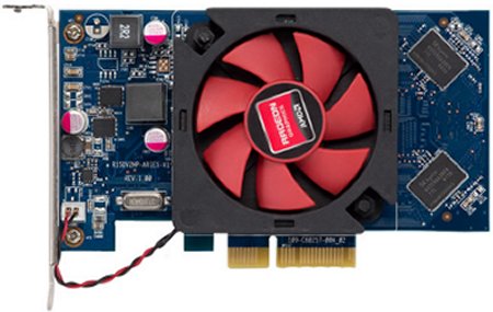 View of Radeon R5 330 graphics card