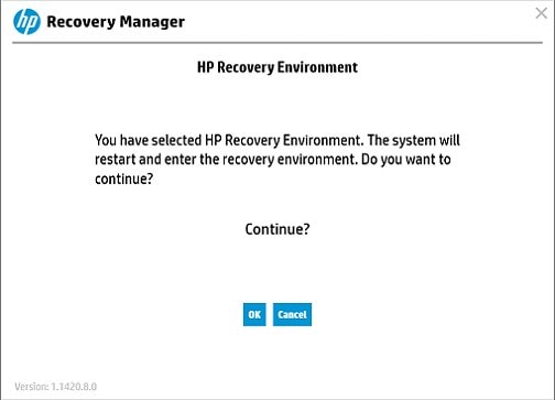 Confirm System Recovery