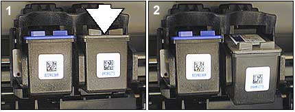 Image: Removing the problem cartridge