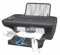 Ilustração: Remover papel preso de dentro do equipamento