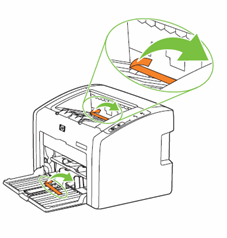 Ilustração: Tirar a fita de embalagem laranja