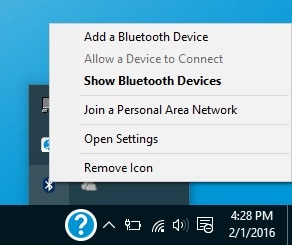  Paramètre Bluetooth incorrect : Les options d’envoi et de réception Bluetooth ne sont pas disponibles.