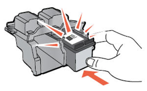 Image: Push the cartridge into the slot