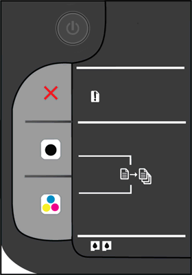 Ilustração do painel de controle com as luzes que podem piscar