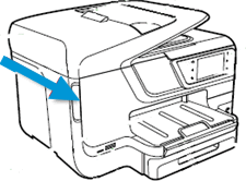Image: The slot on the side of the printer
