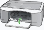Illustration of closing the cartridge access door.