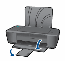 Illustration: Lowering the output tray