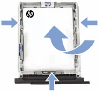 Image: Load the paper and slide the paper guides inward.