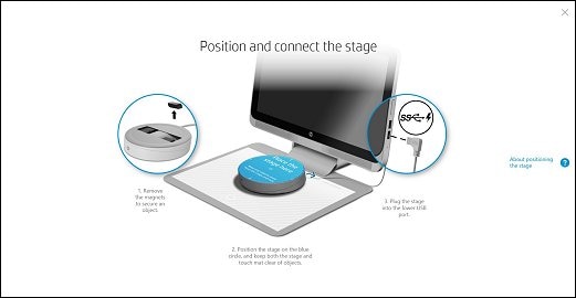 Position and connect the stage