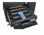 Image: Push in the print cartridge drawer