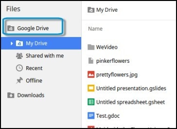 Google Drive en la aplicación Archivos