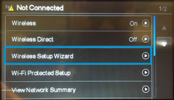 Image: Touch Wireless Setup Wizard