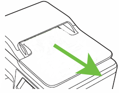 Image: Remove loose paper from the ADF tray