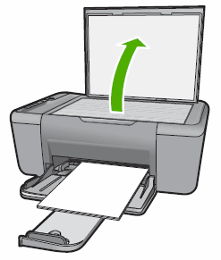 Illustration of lifting the product lid