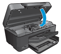 Graphic: Close the ink cartridge access door 