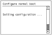 Image: Configure normal boot display
