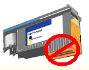 Image: Do not touch the printhead nozzles