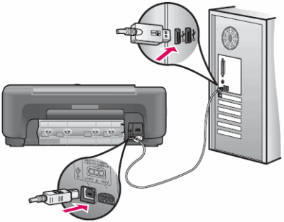 Imagen que muestra cómo volver a conectar el cable USB