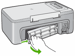 Illustration of removing the rear access door