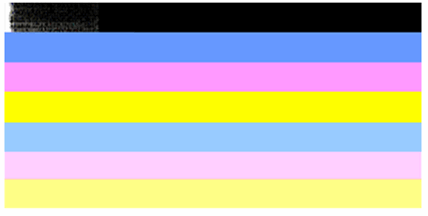 Image of ragged color bars