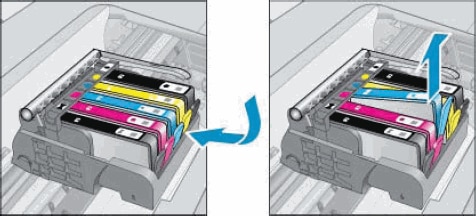 Image: Remove the ink cartridge from the slot.