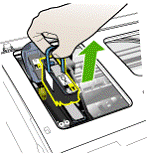 Illustration showing how to remove the printhead