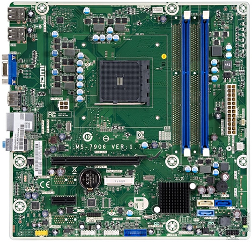 Orchid2-S motherboard top view