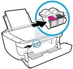 Imagem: Deslizar o carro de impressão para a direita