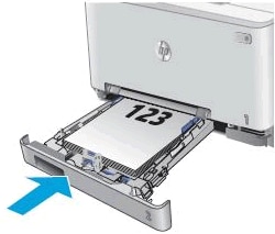 Image: Insert the paper input tray