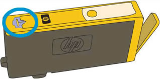 Image: Vent area on the top of the cartridge.