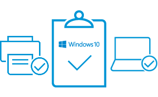 Imagem de produtos HP testados com a atualização do Windows 10 de outubro de 2018