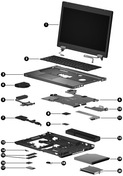HP ProBook 6560b 笔记本电脑- 备件| HP®客户支持