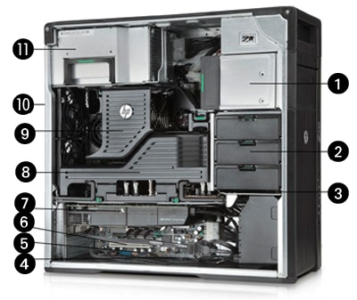 HP Z620 Workstation - Identifying Components | HP® Customer Support