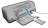 Illustration of cartridge cover lowering