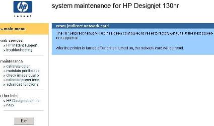 HP Designjet serie 10/20/111/120 y 130 - Cómo restablecer una tarjeta  Jetdirect con la herramienta Mantenimiento del sistema HP | Soporte al  cliente de HP®