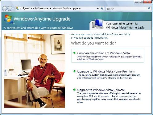 Vista Ultimate Upgrade Disabled