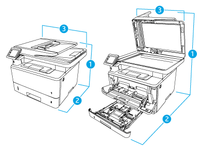 HP LaserJet Pro MFP M329, M428, M429 - Caractéristiques de l'imprimante |  Assistance clientèle HP®