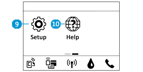 מדפסות HP OfficeJet 6950 - תכונות לוח הבקרה | תמיכת הלקוחות של HP®‎