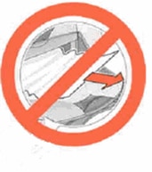 Ilustração mostrando que não se deve puxar o papel preso
