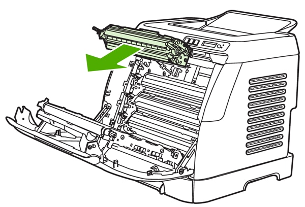 HP Color LaserJet 2605 Series Printer - Replace the Toner Cartridge | HP®  Customer Support