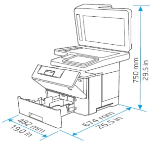 HP LaserJet Managed MFP E52645 - Instalar el hardware de la impresora |  Soporte al cliente de HP®