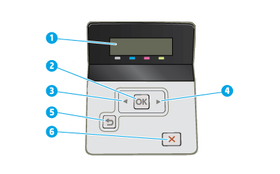 Recursos do painel de controle para as impressoras HP Color LaserJet Pro  M252dw e M252n | Suporte ao cliente HP®