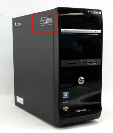 HP desktop-pc'er - Hvordan finder jeg model-, serie- eller produktnummeret?  | HP® Customer Support