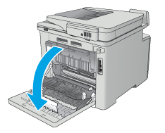 HP Color LaserJet Pro MFP M477 - Fjerne fastkjørt papir i tosidigenheten  (bare modeller med tosidigenheter) | HP® Brukerstøtte
