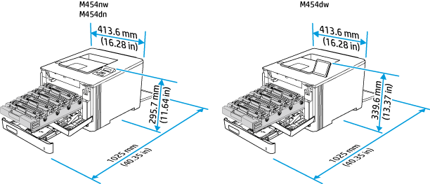 HP Color LaserJet Pro M454 - Setting up the printer (hardware) | HP®  Customer Support