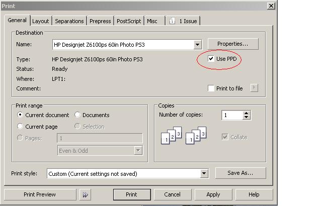 HP Postscript Compatible DesignJet Printers - Printing Issues with  CorelDRAW when Using HP PostScript Printer Drivers | HP® Customer Support
